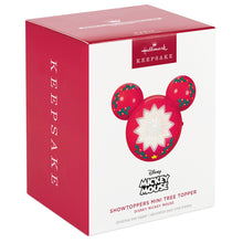 Load image into Gallery viewer, Mini Disney Mickey Mouse ShowToppers Musical Tree Topper With Light, 3.7&quot;
