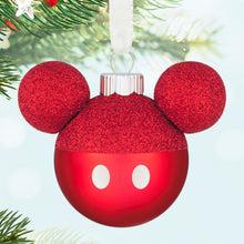 Load image into Gallery viewer, Disney Mickey Mouse Glass Ornaments, Set of 6
