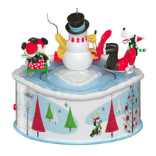 Load image into Gallery viewer, Disney Mickey and Friends Sledding Season Musical Ornament With Light and Motion
