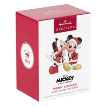 Load image into Gallery viewer, Disney Mickey and Minnie Merry Kissmas! Ornament
