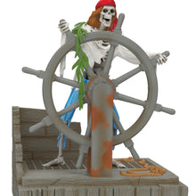 Load image into Gallery viewer, Disney Pirates of the Caribbean Collection Helmsman Skeleton Ornament With Light and Sound
