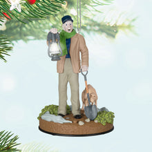 Load image into Gallery viewer, Disney The Haunted Mansion Collection The Caretaker and His Dog Ornament With Light and Sound
