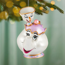 Load image into Gallery viewer, Disney Beauty and the Beast 35th Anniversary Mrs. Potts and Chip Ornament
