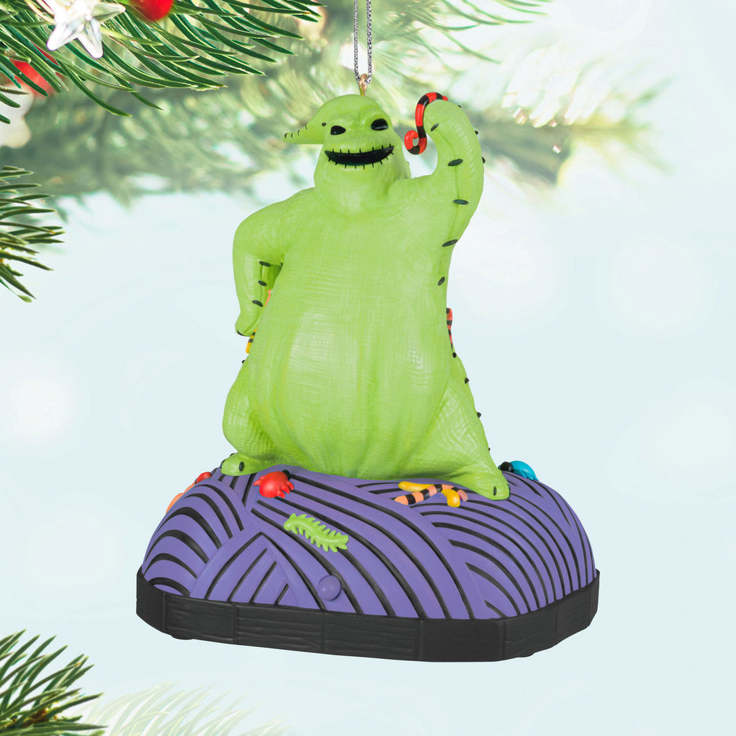 Disney Tim Burton's The Nightmare Before Christmas Oogie Boogie Ornament With Sound and Motion