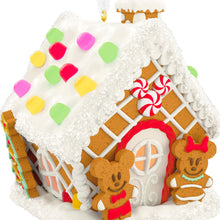Load image into Gallery viewer, Disney Mickey and Friends Jolly Gingerbread House Musical Ornament With Light
