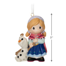 Load image into Gallery viewer, Disney Precious Moments Frozen Anna and Olaf Porcelain Ornament
