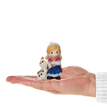 Load image into Gallery viewer, Disney Precious Moments Frozen Anna and Olaf Porcelain Ornament
