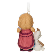 Load image into Gallery viewer, Disney Precious Moments Frozen Anna and Olaf Porcelain Ornament
