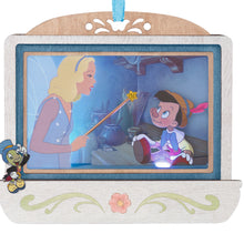 Load image into Gallery viewer, Disney Pinocchio 85th Anniversary Geppetto’s Wish Come True Papercraft Ornament With Light
