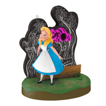 Load image into Gallery viewer, Disney Alice in Wonderland and the Cheshire Cat Ornament With Light
