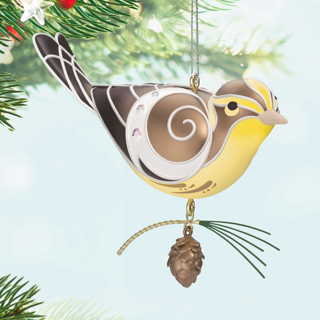 LIMITED QUANTITY -Brown and Yellow Bird Keepsake Ornament
