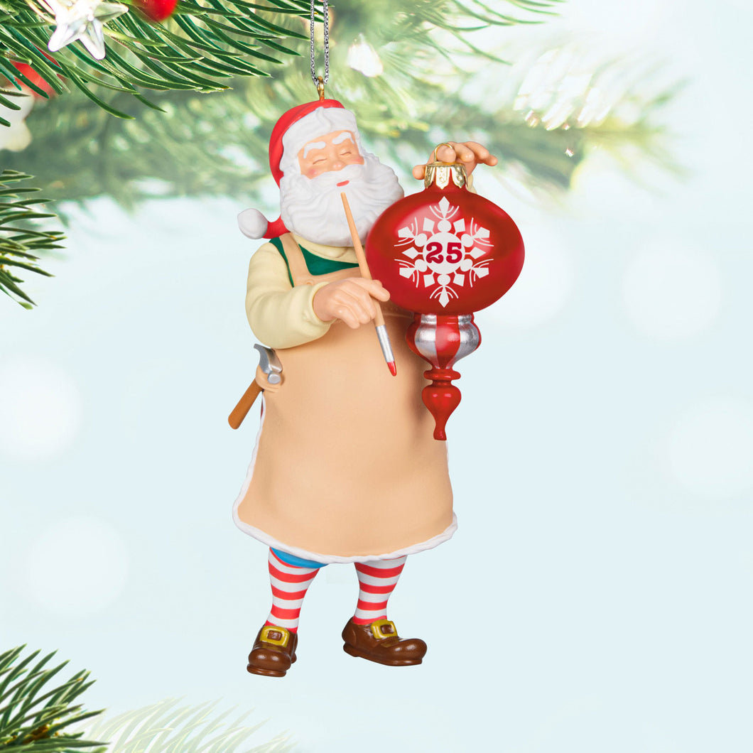 LIMITED QUANTITY  - Toymaker Santa 25th Anniversary Special Edition Ornament