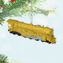 Load image into Gallery viewer, LIMITED QUANTITY - Lionel Trains Gold Locomotive Keepsake Ornament
