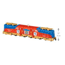 Load image into Gallery viewer, LIMITED QUANTITY - Lionel® Trains Conrail Bicentennial GG1 Locomotive With Gold Accents Metal Ornament
