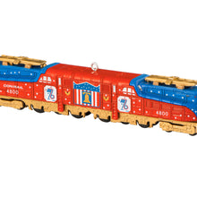 Load image into Gallery viewer, LIMITED QUANTITY - Lionel® Trains Conrail Bicentennial GG1 Locomotive With Gold Accents Metal Ornament
