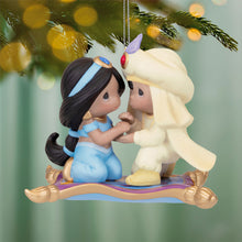 Load image into Gallery viewer, LIMITED QUANTITY -  Disney Precious Moments Aladdin and Jasmine Porcelain Ornament
