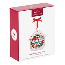 Load image into Gallery viewer, LIMITED QUANTITY - 5th Anniversary Gnome for Christmas Papercraft Ornament
