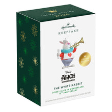 Load image into Gallery viewer, LIMITED QUANTITY -  Disney Alice in Wonderland 75th Anniversary The White Rabbit Ornament
