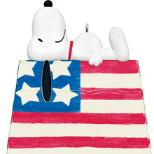 Load image into Gallery viewer, LIMITED QUANTITY - The Peanuts® Gang Patriotic Snoopy Ornament
