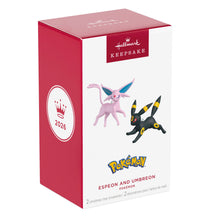 Load image into Gallery viewer, Pokémon Espeon and Umbreon Ornaments, Set of 2
