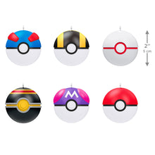 Load image into Gallery viewer, Pokémon Poké Ball Ornaments, Set of 6
