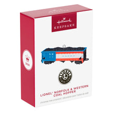 Load image into Gallery viewer, Lionel® Norfolk &amp; Western Coal Hopper Metal Ornament

