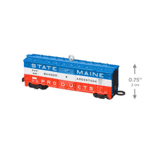 Load image into Gallery viewer, Lionel® Bangor &amp; Aroostook State of Maine Boxcar Metal Ornament
