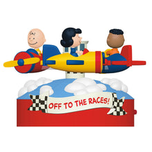 Load image into Gallery viewer, The Peanuts® Gang Off to the Races! Musical Ornament With Motion
