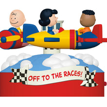 Load image into Gallery viewer, The Peanuts® Gang Off to the Races! Musical Ornament With Motion
