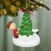 Load image into Gallery viewer, The Peanuts® Gang The Kite-Eating Christmas Tree Ornament With Light
