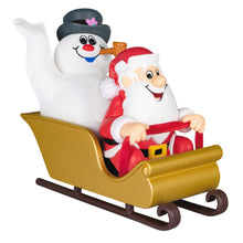 Load image into Gallery viewer, Frosty the Snowman™ Frosty and Santa Ornament
