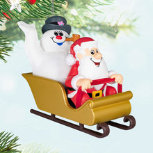 Load image into Gallery viewer, Frosty the Snowman™ Frosty and Santa Ornament
