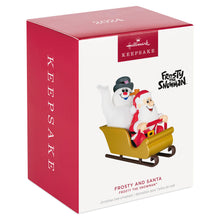 Load image into Gallery viewer, Frosty the Snowman™ Frosty and Santa Ornament
