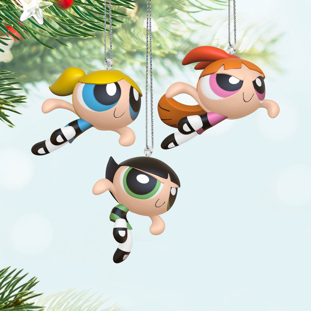 The Powerpuff Girls Blossom™, Bubbles™ and Buttercup™ Ornaments, Set of 3