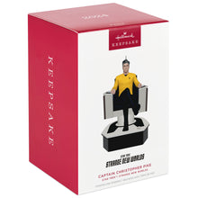 Load image into Gallery viewer, Star Trek™: Strange New Worlds Captain Christopher Pike Ornament With Sound
