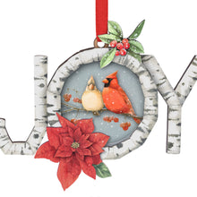 Load image into Gallery viewer, Marjolein Bastin Charming Cardinals Papercraft Ornament
