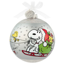 Load image into Gallery viewer, Peanuts® 75th Anniversary Special Edition Glass Ornament

