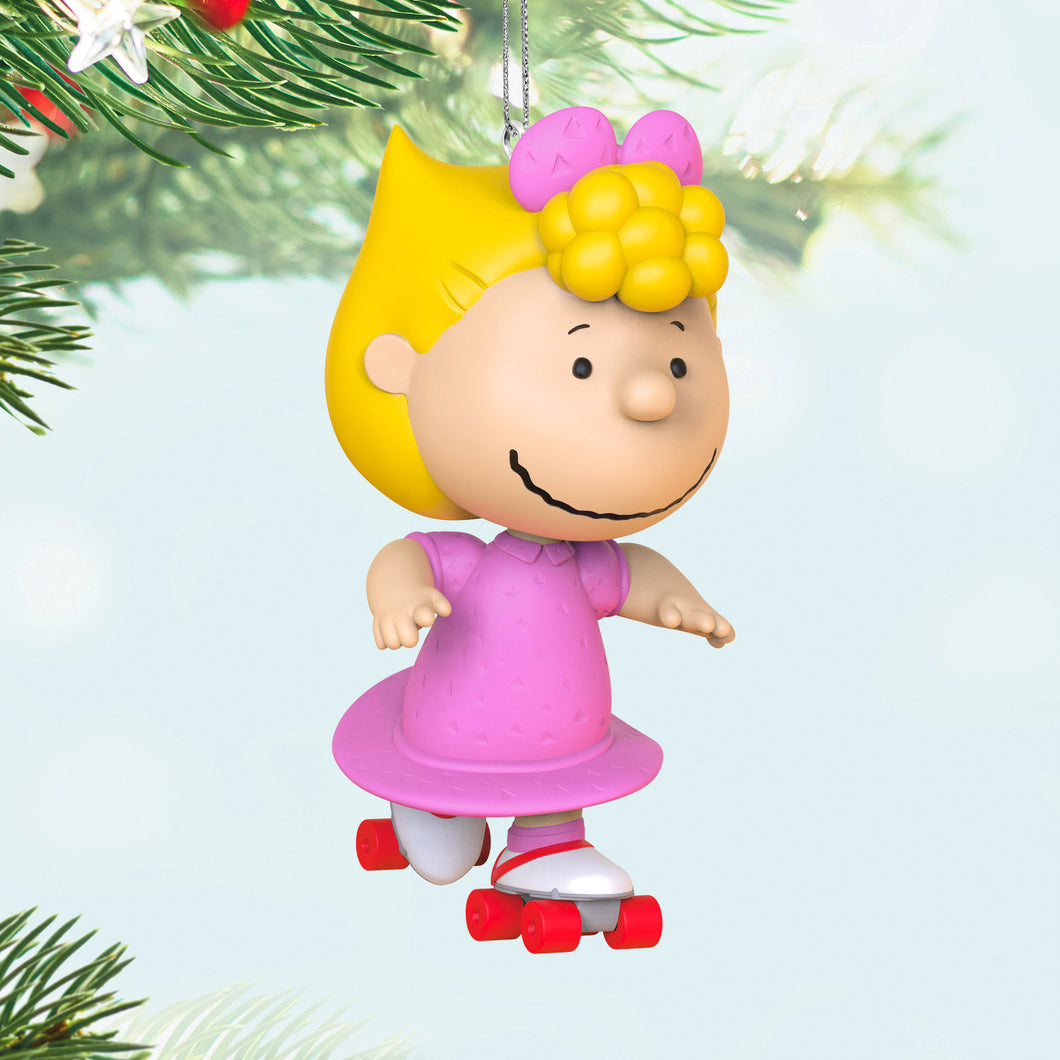 The Peanuts® Gang Skating Sally Ornament