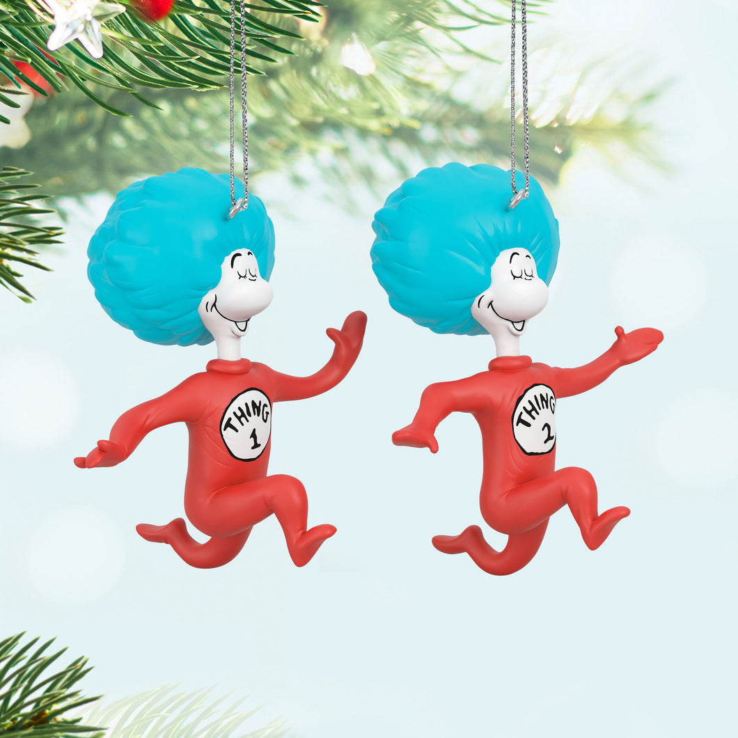 Dr. Seuss's The Cat in the Hat™ Thing One and Thing Two Ornaments, Set of 2