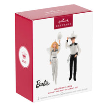 Load image into Gallery viewer, Barbie™ and Ken™ Western Stars Ornaments, Set of 2
