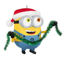 Load image into Gallery viewer, Minions Bob Trims the Tree Ornament With Sound
