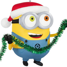 Load image into Gallery viewer, Minions Bob Trims the Tree Ornament With Sound
