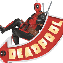 Load image into Gallery viewer, Marvel Deadpool It&#39;s a Sign! Ornament With Light
