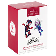 Load image into Gallery viewer, Marvel Spidey and His Amazing Friends Spin and Ghost-Spider Ornaments, Set of 2
