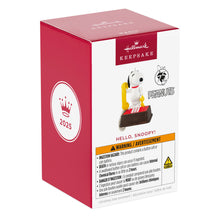 Load image into Gallery viewer, Peanuts® 75th Anniversary Hello, Snoopy! Ornament With Sound

