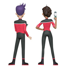 Load image into Gallery viewer, Star Trek™: Lower Decks Ensigns Beckett Mariner and Bradward Boimler Ornaments, Set of 2
