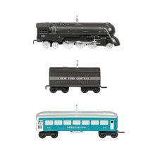 Load image into Gallery viewer, Mini Lionel® 221 Steam Locomotive and Tender With 2431 Observation Car Ornaments, Set of 3
