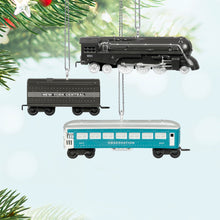 Load image into Gallery viewer, Mini Lionel® 221 Steam Locomotive and Tender With 2431 Observation Car Ornaments, Set of 3
