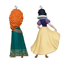 Load image into Gallery viewer, Mini Disney Princess Merida and Snow White Ornaments, Set of 2
