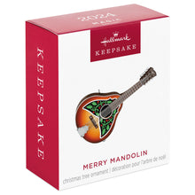 Load image into Gallery viewer, Mini Merry Mandolin Musical Ornament, 1.31&quot;
